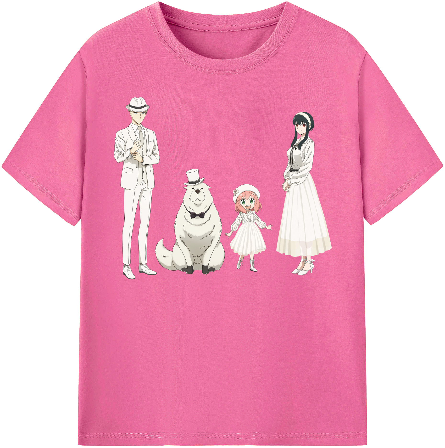 （画像用） SPY×FAMILY间谍家家酒 レディースカジュアルプリントTシャツ（綿100％）